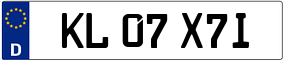 Truck License Plate